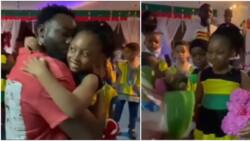 Cute moment Osas Ighodaro's ex-hubby, Gbenro surprised daughter at school to celebrate his birthday with her