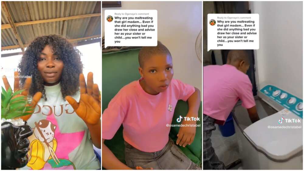 Nigerian Woman Takes Care of House Girl, Allows Her to Put On Gen, Wash ...