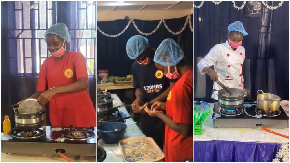 Chef Damilola cooking hard/People showed her support. Chef Damilola cooking hard/People showed her support.