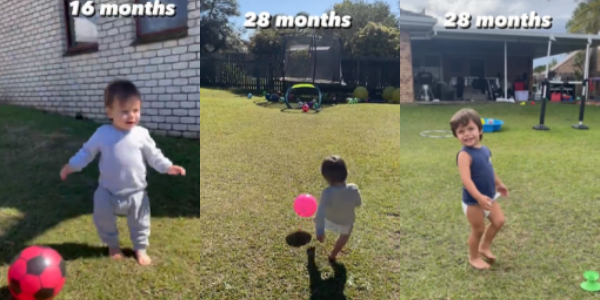 Reactions as Baby Shows Off Different Football Skills in Viral Video