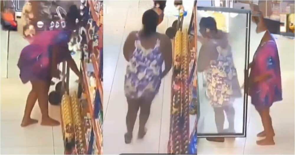 CCTV caught two ladies stealing