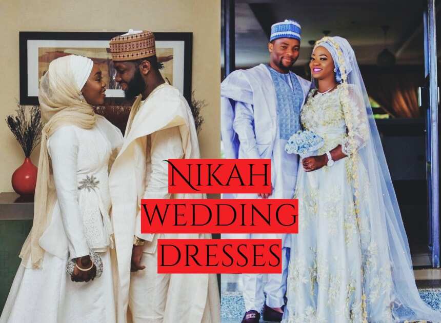 High Neck Full Sleeves Flare Style A Line Modest Muslim Wedding Dress –  TANYA BRIDAL