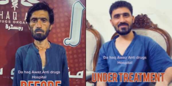 Reactions as Man Shares Heartwarming Transformational Photos of a Drug Addict
