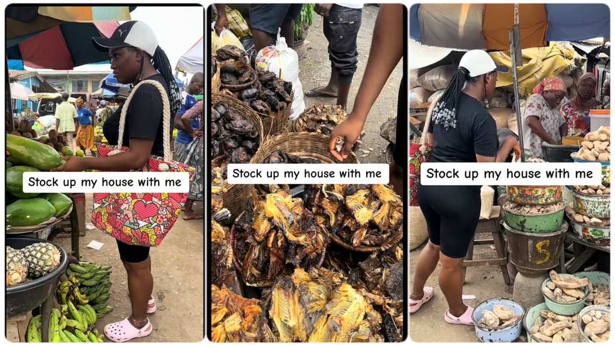 WATCH NOW: Nigerian lady stocked up jouse with food worth Ovor a milion