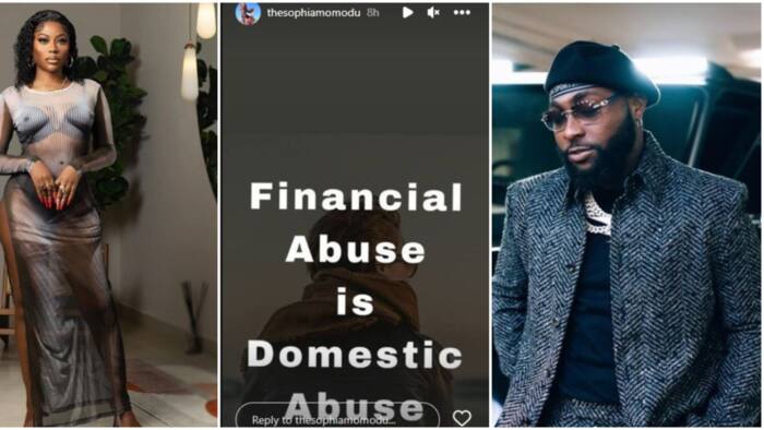 "Financial abuse Is domestic Abuse": Sophia Momodu says as her 'coded' online war with Davido continues