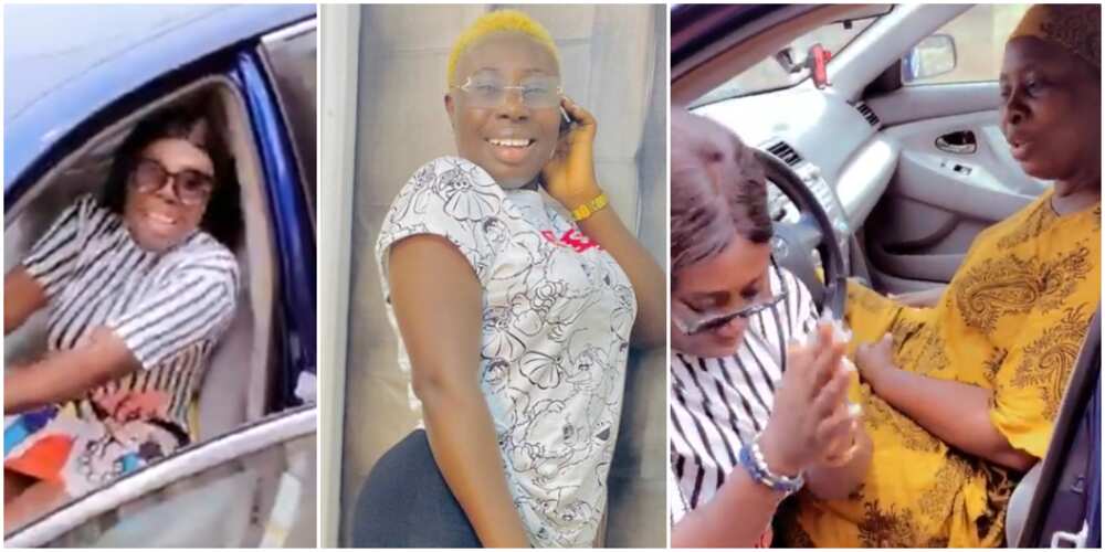 Actress Oluwatobi Adekoya acquires new car, flaunts it on social media as mum showers her with prayers