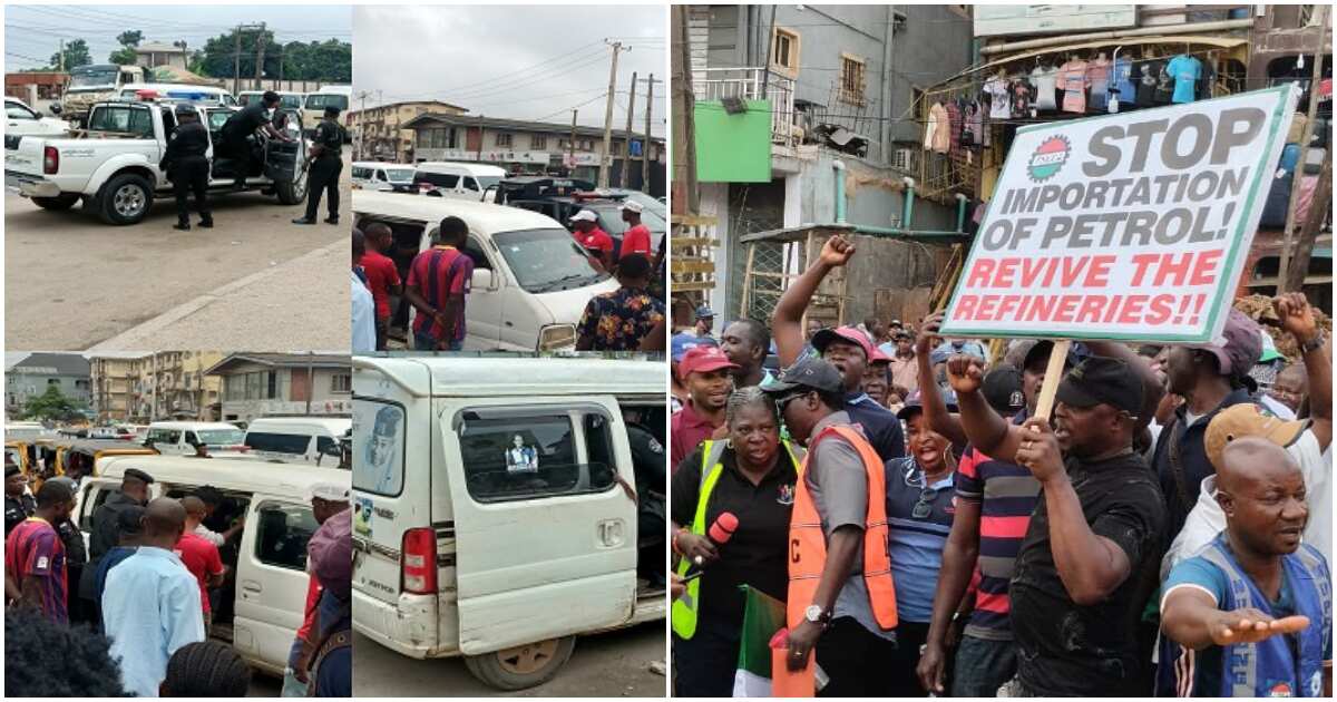 BREAKING: Security operatives nab illegal Task Force Officials in Lagos for disrupting NLC/ASUU solidarity rally