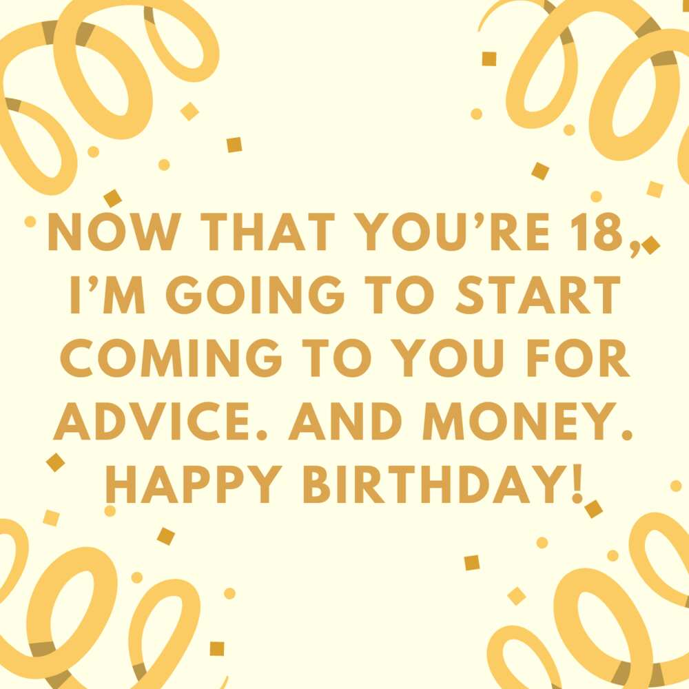 50+ cool happy 18th birthday wishes, quotes, images and memes - Legit.ng