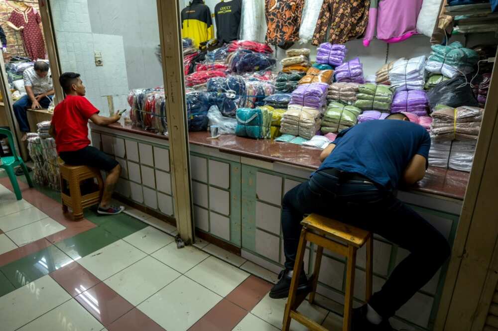 Sellers at Southeast Asia's largest textile shopping center in capital Jakarta applauded the decision as their revenues fall Sellers at Southeast Asia's largest textile shopping center in capital Jakarta applauded the decision as their revenues fall
