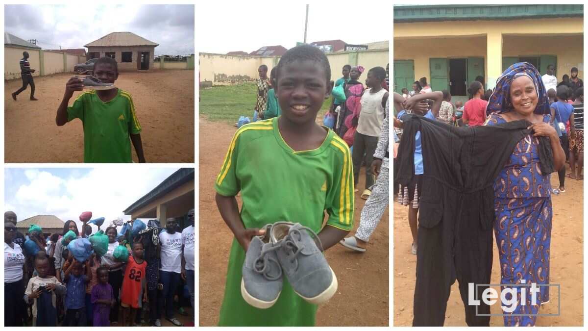 Youth-led group storms Abuja, gifts clothes, shoes, other items to residents of Abuja community