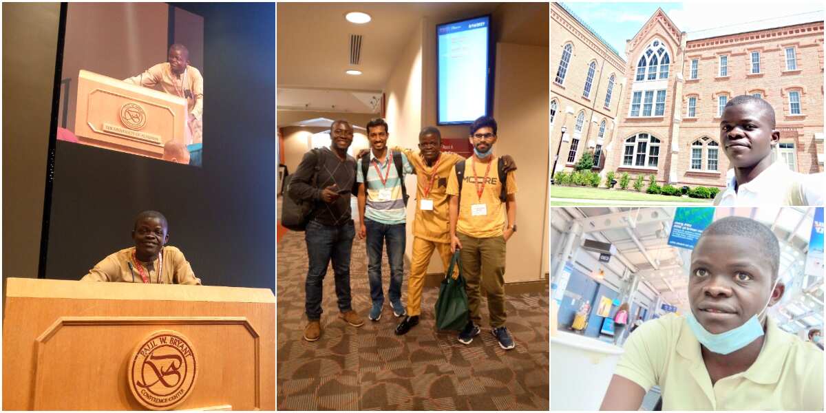 Nigerian man leaves country to pursue PhD in US, shares adorable photos online, many celebrate with him