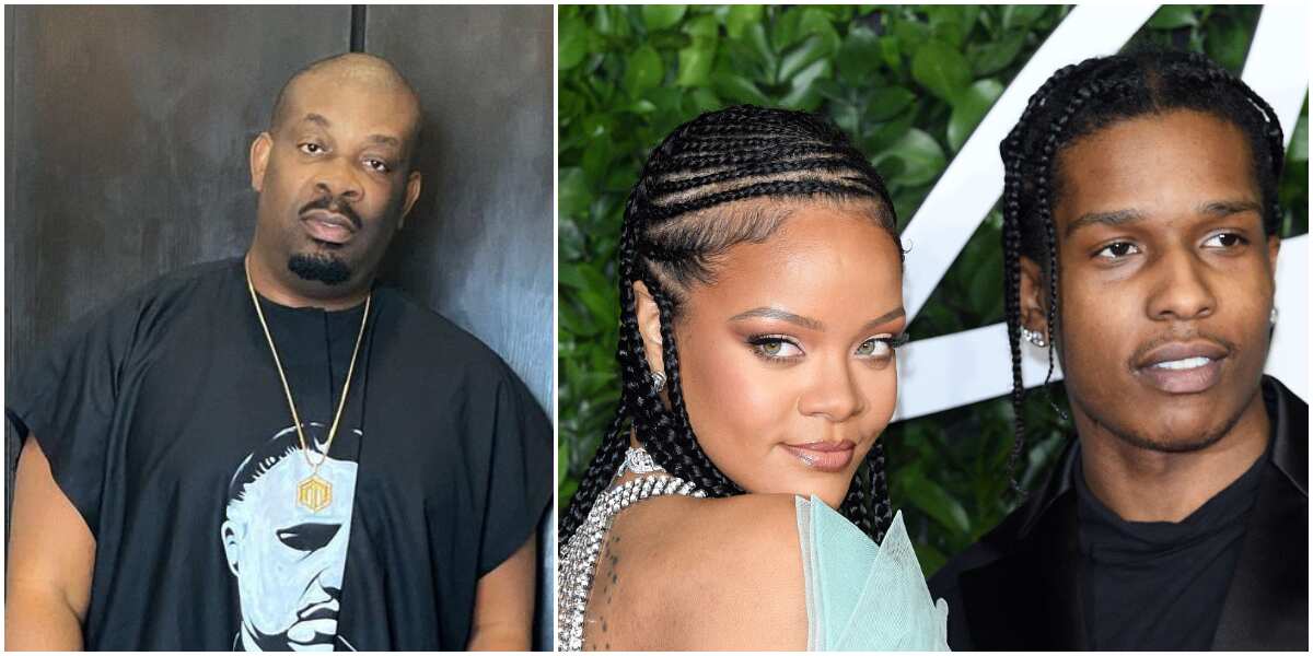 Don Jazzy sheds tears over news that Rihanna is dating rapper A$AP Rocky, Nigerians react