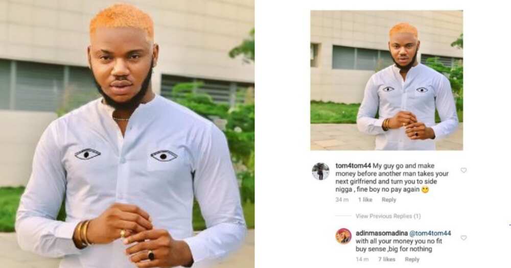 Between Regina Daniels' alleged ex-boyfriend Somadina and Instagram troll