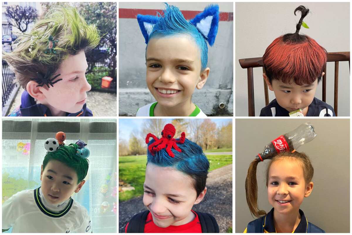 Crazy Hair Day for Boys with Very Short Hair