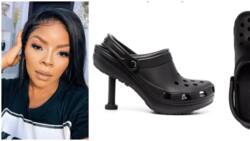 Which kind shoe be this? Nigerians react to photo of N237k Balenciaga crocs heels