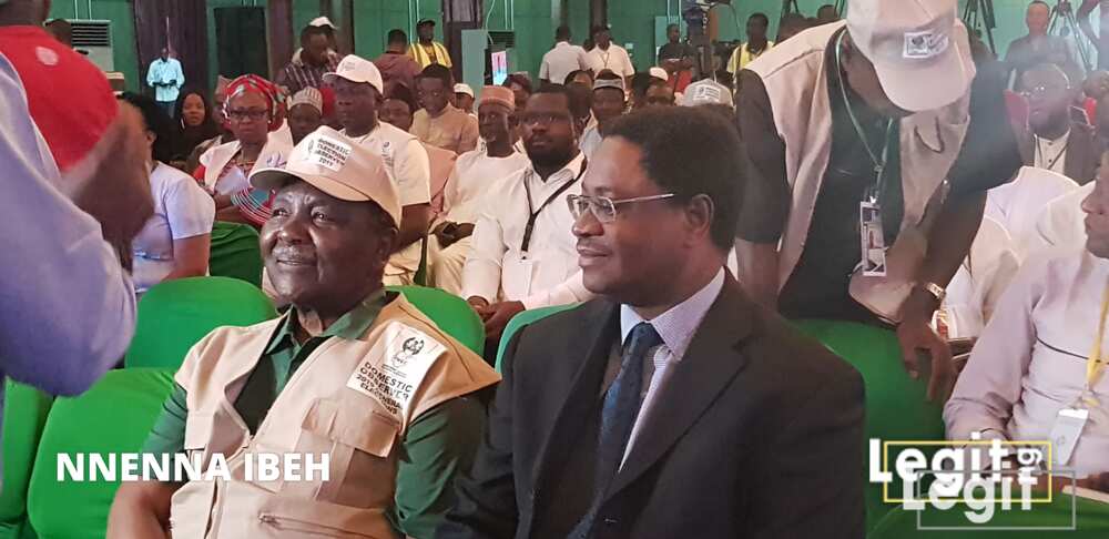 Yakubu Gowon at the stakeholders meeting. Photo credit: Legit.ng