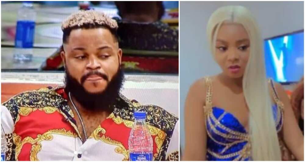 BBNaija stars Whitemoney and Queen.