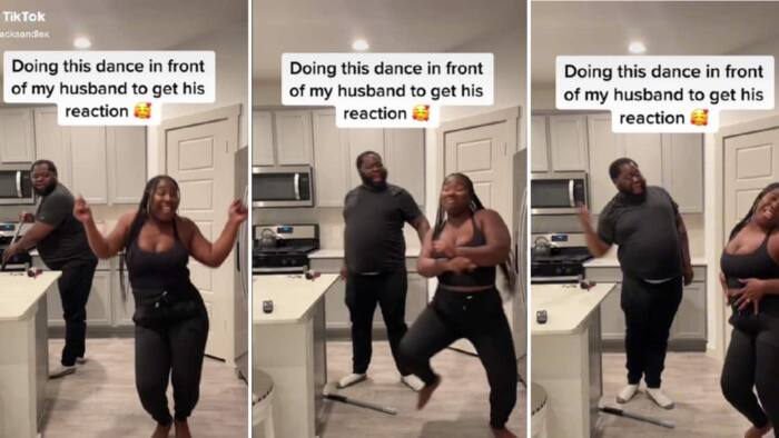 "He was ready": Hubby displays energetic moves as he battles it out with wife in kitchen, video trends