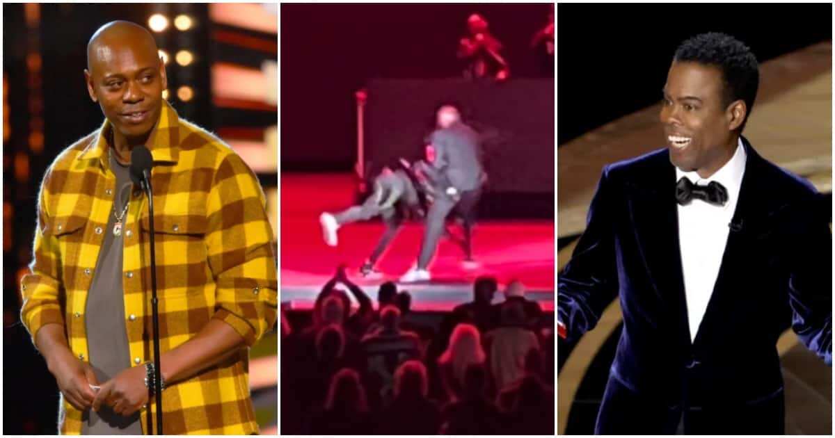 Chris Rock takes swipe at Will Smith after comedian Dave Chappelle attack on stage