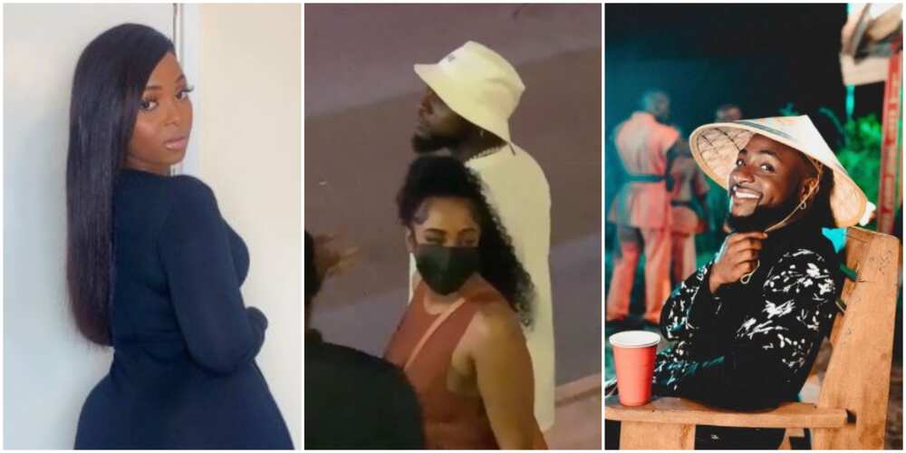 Burna Boy's alleged ex-lover reacts to video of Davido with another woman