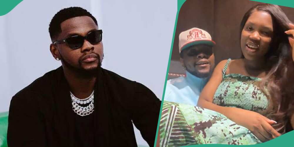 Kizz Daniel and wife engage in PDA in romantic video.