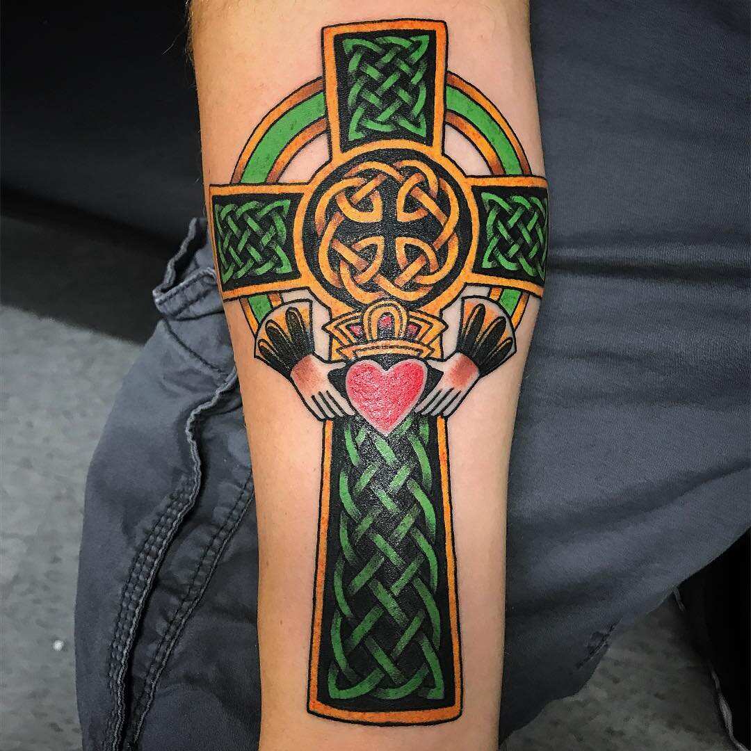 Celtic Tribal Cross Temporary Tattoo Sticker  OhMyTat