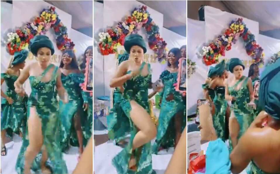 Amazing Aso-ebi girl dishes stunning dance moves in beautiful video