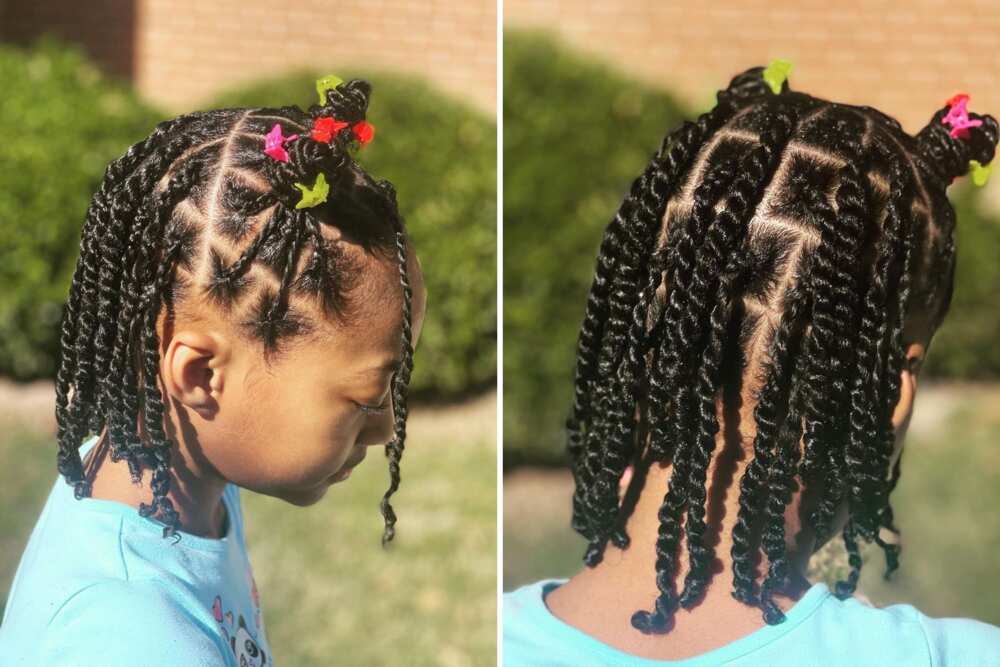 Cornrow braids for kids