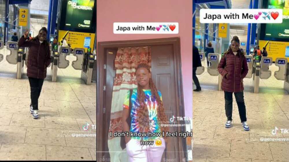Young lady exudes joy as she relocated to UK