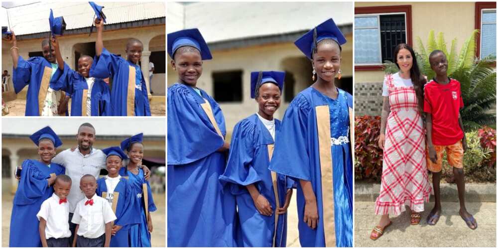 Joy as young Nigerian kids accused of being witches finish school in style after being rescued by strangers