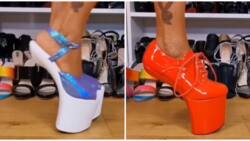 The way my ankles would just break: Reactions as lady shows off collection of shoes with no heels