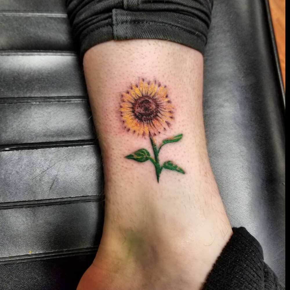 Sunflower tattoo designs