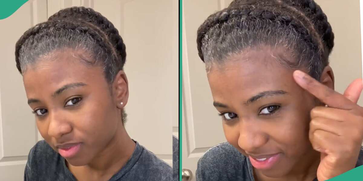 Video: This lady is so young, but you will be surprised with the amount of grey hair she has