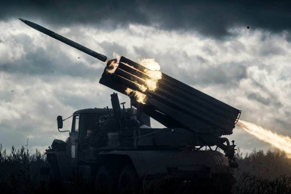 Ukraine forces launch a rocket toward Russian positions in the Kharkiv region as Kyiv pushes forward with its offensive