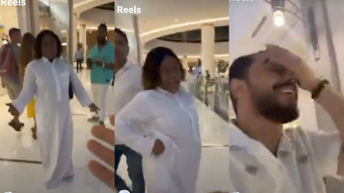 Watch the video of an UAE Man telling Nigerian woman Jalabiya is not for her