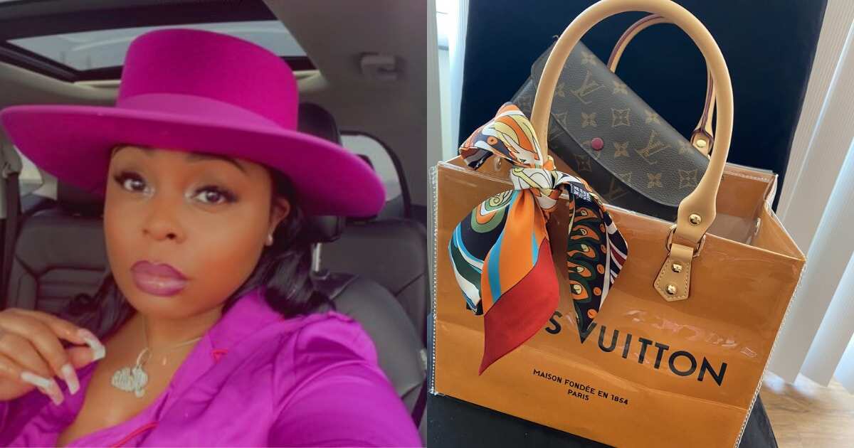 Louis Vuitton shopping bag turned cute new Louis purse !!! Like to see