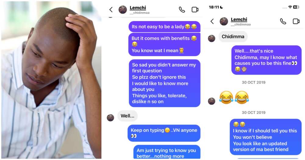 Stupid chat, man exposes himself, chat with crush