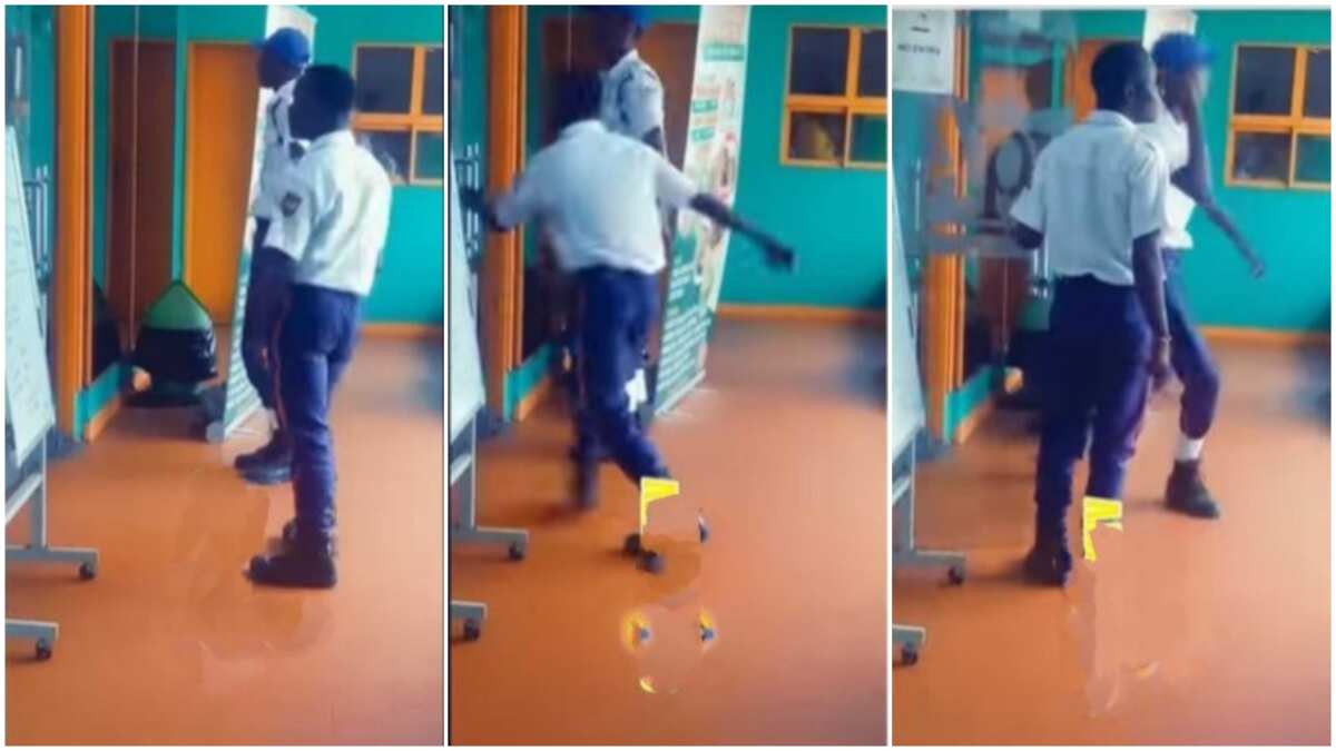 Una go dance taya: Reactions as another set of security men vibe to music during work hours in video
