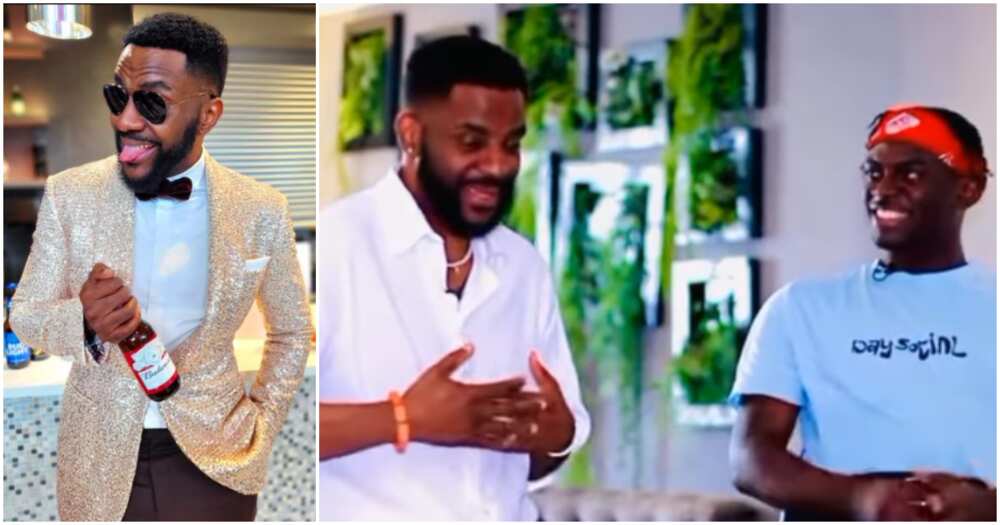 Photos of BBNaija stars, Ebuka and Bryann