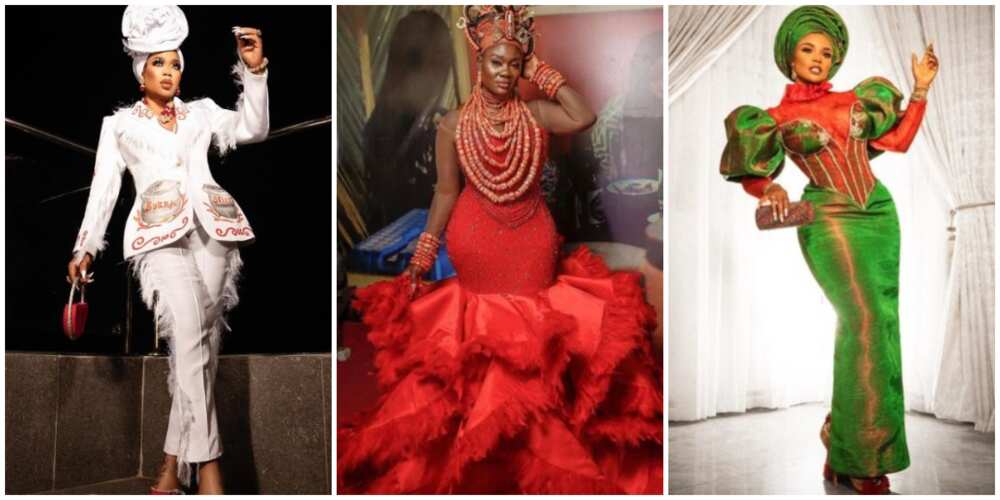Nigerian celebrities/African fashion/movie premiere