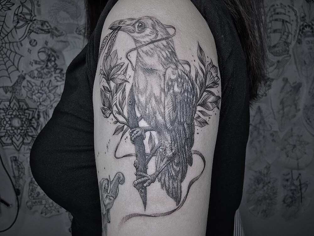 raven tattoo designs