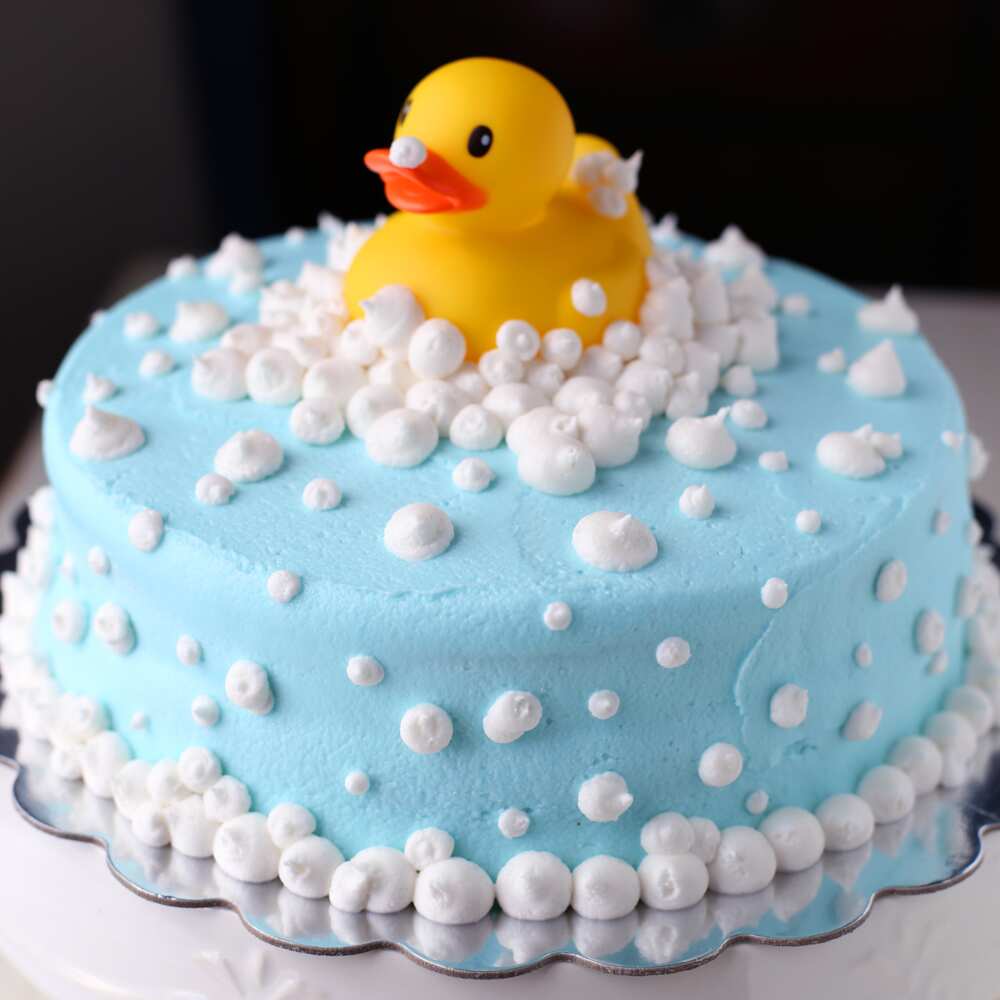 Unique cake for a baby shower party