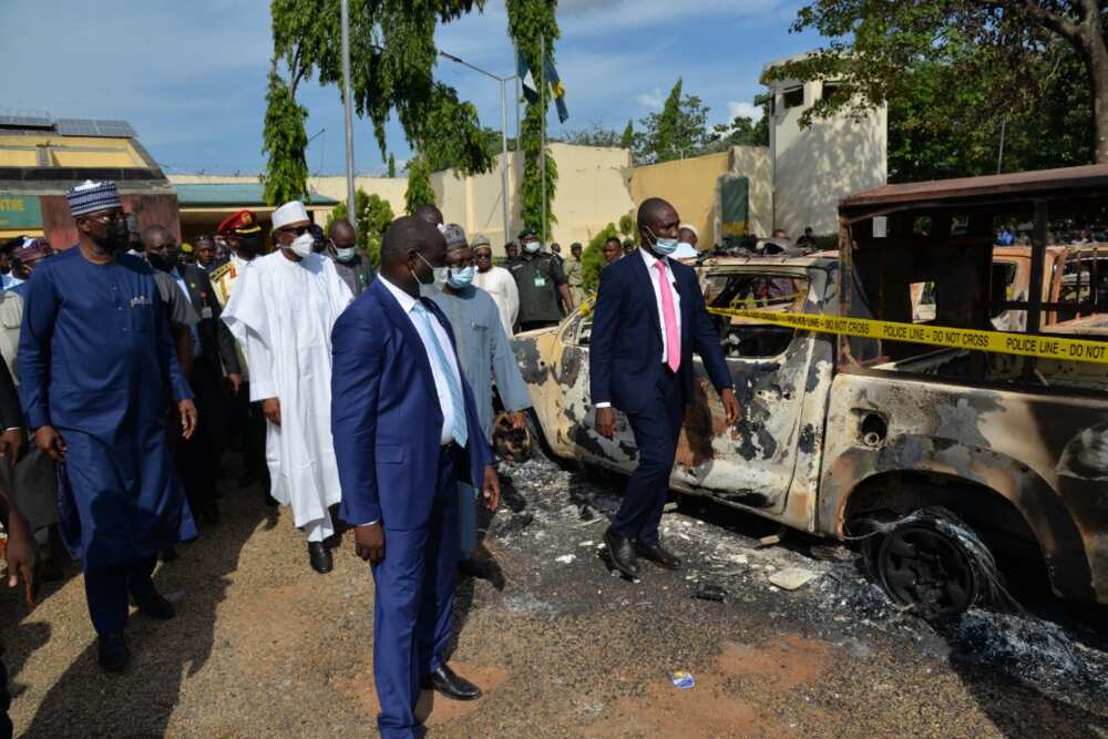 The police command in Kano, Abubakar Muhammad Sadiq, the Kuje Correctional Centre