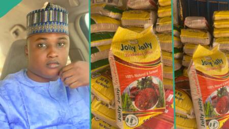 "N58,000 per bag": People rush Kano trader selling cheap 50kg rice after he announced it online