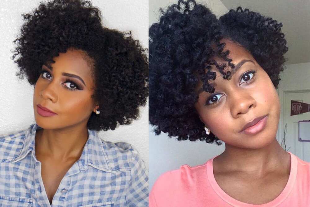 natural hairstyles for medium hair