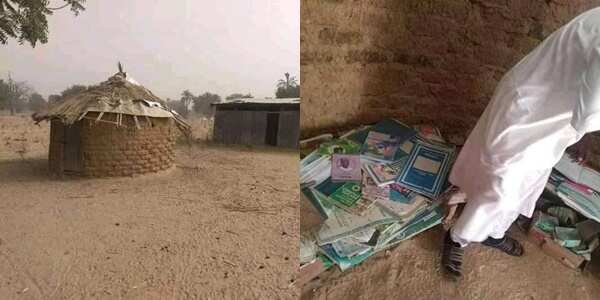 It's Headmaster's Office: Man Shares Picture of Dilapidated Hut Used for School; No Chair & Desk