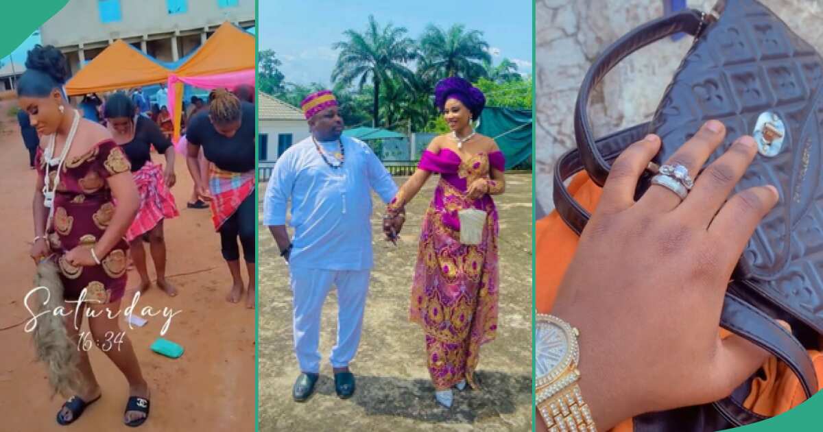 Reactions as Nigerian lady marries her boss after applying to work as sales girl, displays her ring on social media