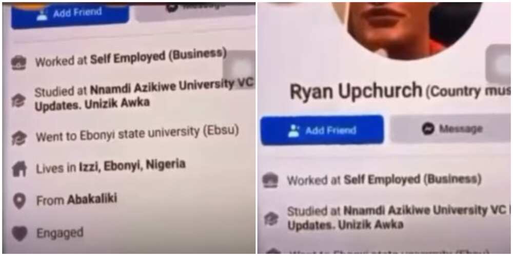 Oyinbo man gets angry, reacts after spotting his picture on a fake Facebook page
