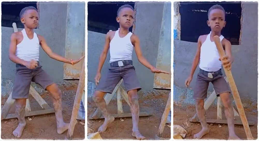 Photos of an incredibly talented young boy dancing with his waist.