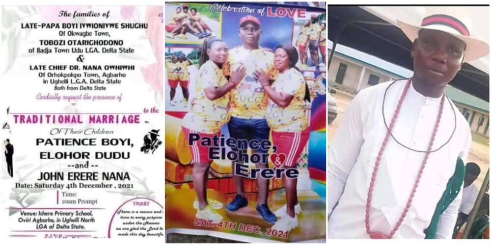 Nigerian man set to walk down the aisle with two heavily pregnant women on same day in Delta